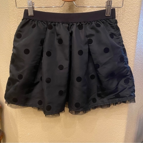 Cherokee Other - SOLD!! CHEROKEE Target Girls Black Polka Dot Pleated Skirt Size L(10/12)